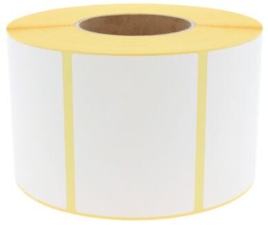 Papieretikett 100 x 70 •HWS80 •weiß matt •perm •Ø 40/115 •1000 Eti./Rolle •außen