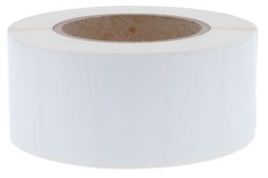 Folienetikett 100 x 42 •PE •weiß glänzend •perm •Ø 40/95 •750 Eti./Rolle •innen