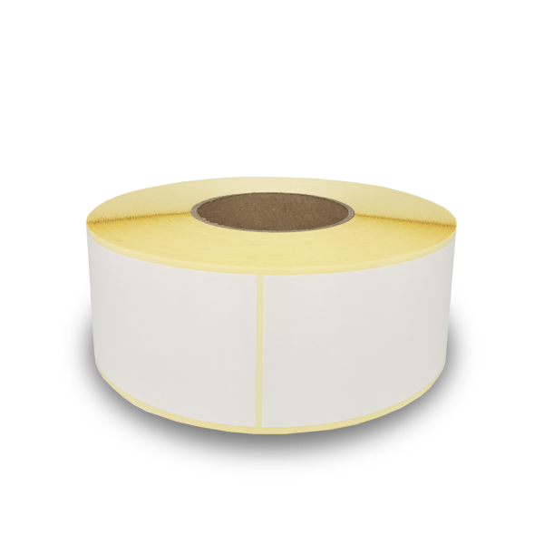 Papieretikett 80 x 25 •HWS80 •weiß matt •perm •Ø 40/115 •2000 Eti./Rolle •außen